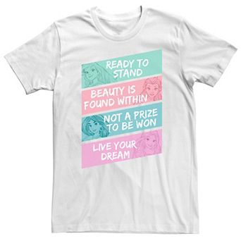 Disney Princess Men's Inspirational Panels Graphic Tee