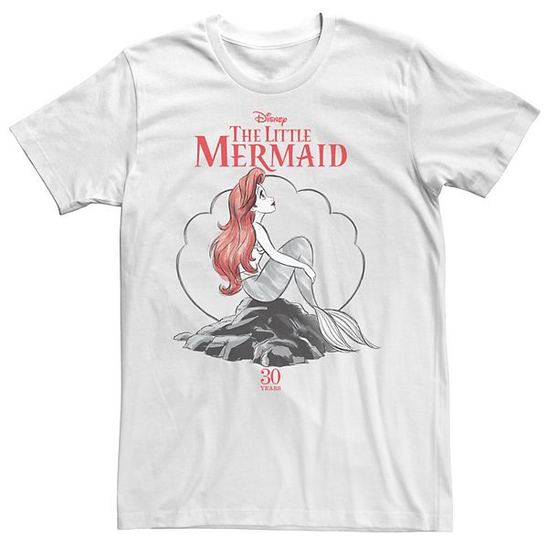 Disney's Little Mermaid Men's 30th Anniversary Ariel Graphic Tee