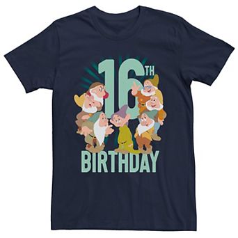 Disney's Snow White Dwarfs Group Shot Men's 16th Birthday Tee