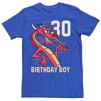 Disney's Mulan Mushu 30th Birthday Boy Men's Portrait Tee