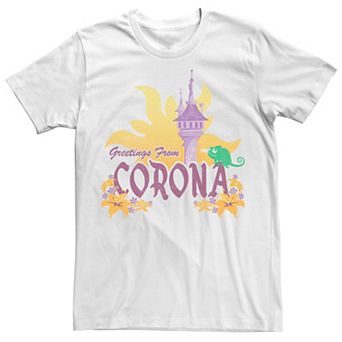 Disney's Tangled Men's Greetings From Corona Tee