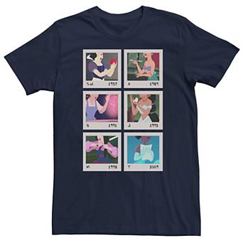 Men's Disney Princess Retro Photographs Through The Years Tee