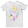 Men's Disney Princess Dresses Collage tee