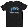 Men's Pet Sematary Black Cat With Glowing Eyes Tee