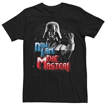 Men's Star Wars Darth Vader Now I Am The Master Portrait Graphic Tee