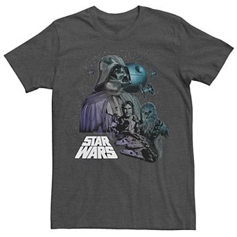 Men's Star Wars Poster Dot Art Fill Graphic Tee