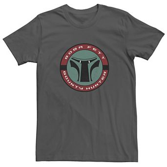 Men's Star Wars Boba Fett Bounty Hunter Circle Logo Graphic Tee