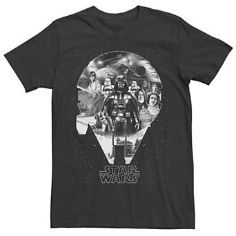 Men's Star Wars Millennium Falcon Group Collage Graphic Tee