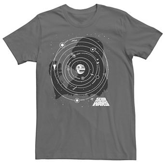 Men's Star Wars Darth Vader Orbital Silhouette Graphic Tee