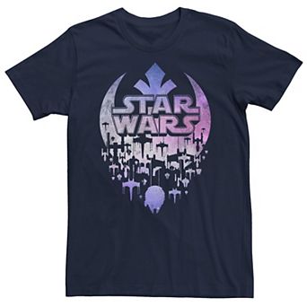 Men's Star Wars Rebel Ships Logo Graphic Tee