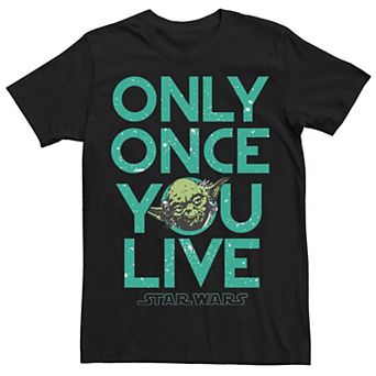 Men's Star Wars Yoda Lives Once Tee