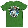 Men's Star Wars R2-D2 Santa Hat Slow Your Roll Christmas Graphic Tee