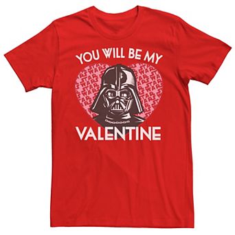 Men's Star Wars You Will Be My Valentine Darth Vader Graphic Tee