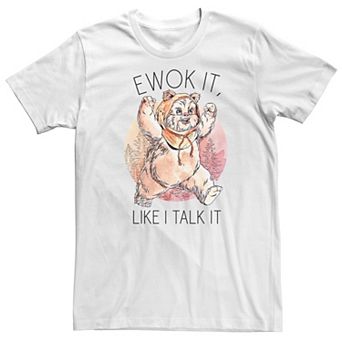 Men's Star Wars Ewok It Like I Talk It Sketched Graphic Tee