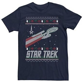 Men's Star Trek Original Series Holiday Enterprise Tee