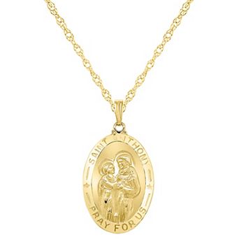Celebration Gems Sterling Silver Saint Anthony Pendant