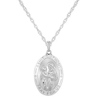 Celebration Gems Sterling Silver Saint Anthony Pendant