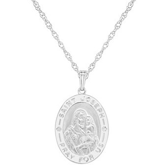 Celebration Gems Sterling Silver Saint Joseph Pendant