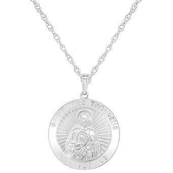 Celebration Gems Sterling Silver Saint Jude Pendant