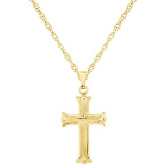 Celebration Gems Sterling Silver Cross Pendant