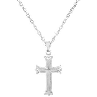 Celebration Gems Sterling Silver Cross Pendant