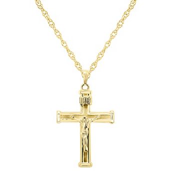 Celebration Gems Sterling Silver Crucifix Cross Pendant