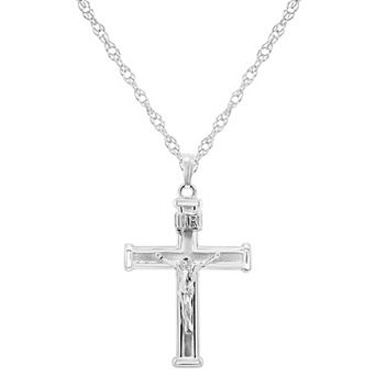 Celebration Gems Sterling Silver Crucifix Cross Pendant