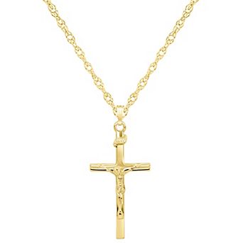 Celebration Gems Sterling Silver Crucifix Cross Pendant
