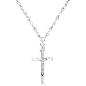 Celebration Gems Sterling Silver Crucifix Cross Pendant