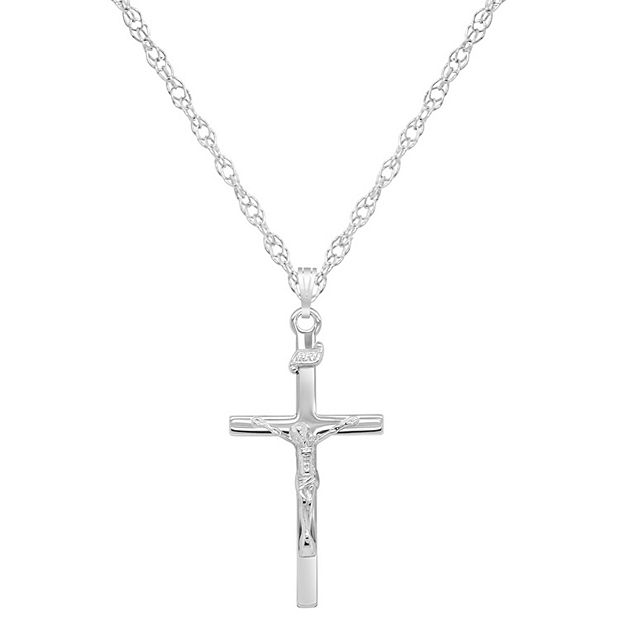 Sterling Silver Crucifix Cross Pendant