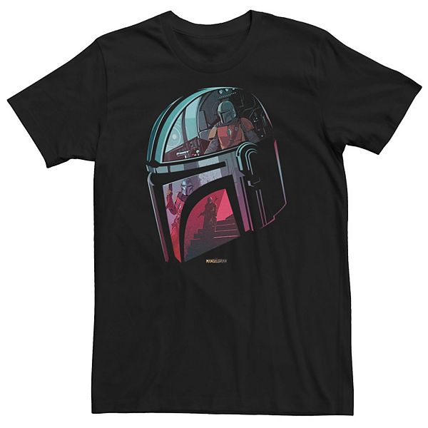 Men's The Mandalorian Helmet Reflection Tee