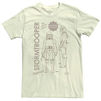 Men's The Mandalorian Stormtrooper Action Figure Tee