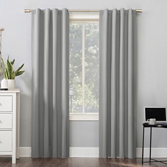 Sun Zero Cyrus Thermal 100% Blackout Back Tab Window Curtain