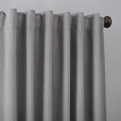 Sun Zero® Amherst 100% Blackout Thermal Velvet Back Tab Single Curtain Panel