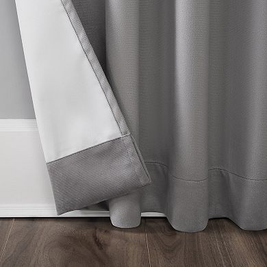 Sun Zero® Amherst 100% Blackout Thermal Velvet Back Tab Single Curtain Panel