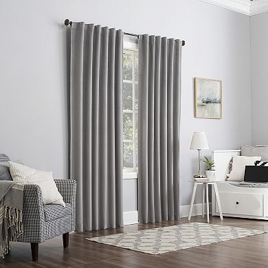 Sun Zero® Amherst 100% Blackout Thermal Velvet Back Tab Single Curtain Panel