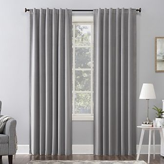 Sun Zero® Amherst 100% Blackout Thermal Velvet Back Tab Single Curtain Panel