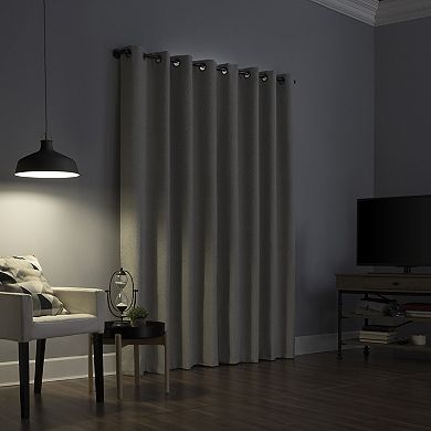 Sun Zero 1-panel Noir Dimensional Thermal Extreme 100% Blackout Grommet Window Curtain