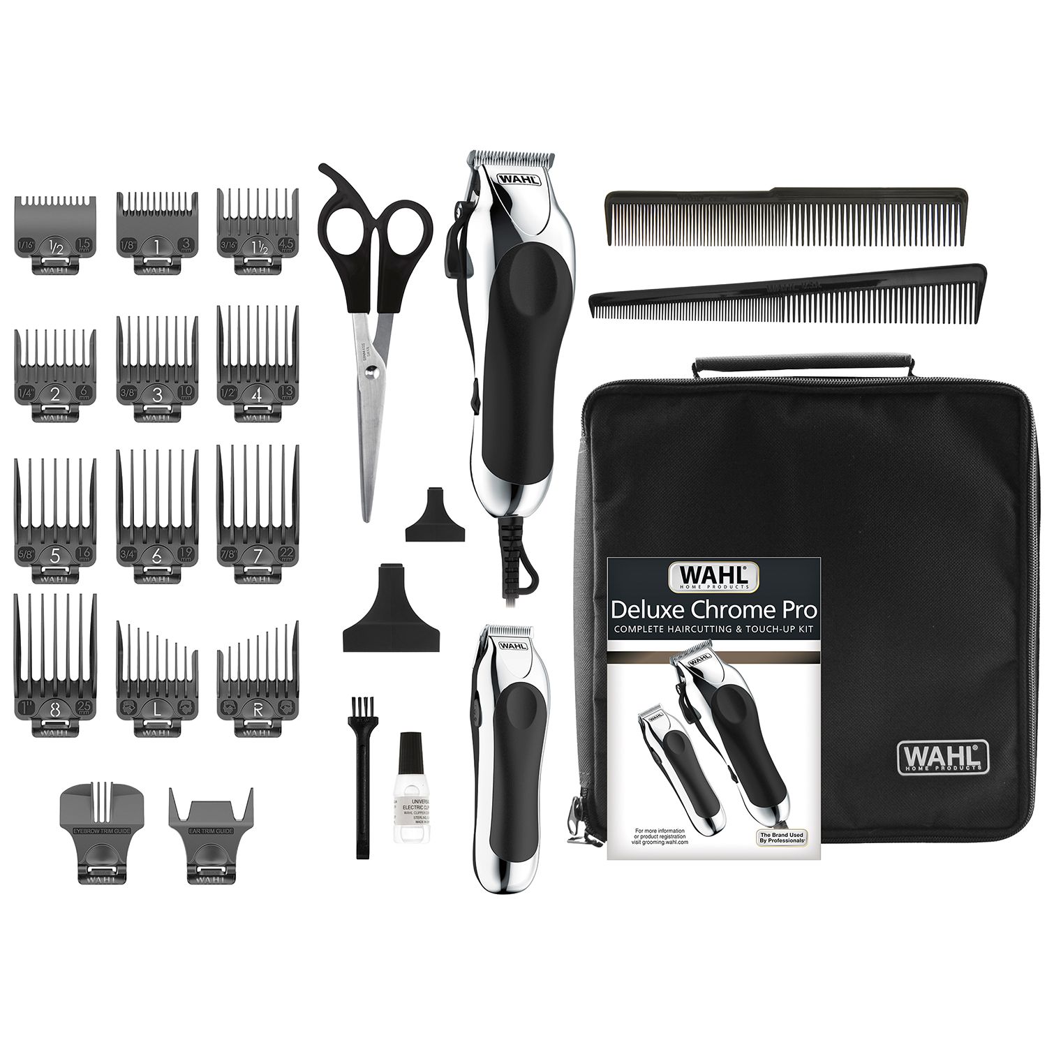 wahl lithium ion pro men's cordless haircut kit with finishing trimmer