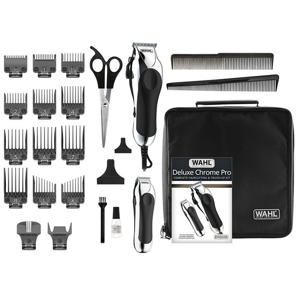 identifikation bandage følsomhed Wahl Deluxe Chrome Pro Complete Hair Cutting & Touch Up Kit