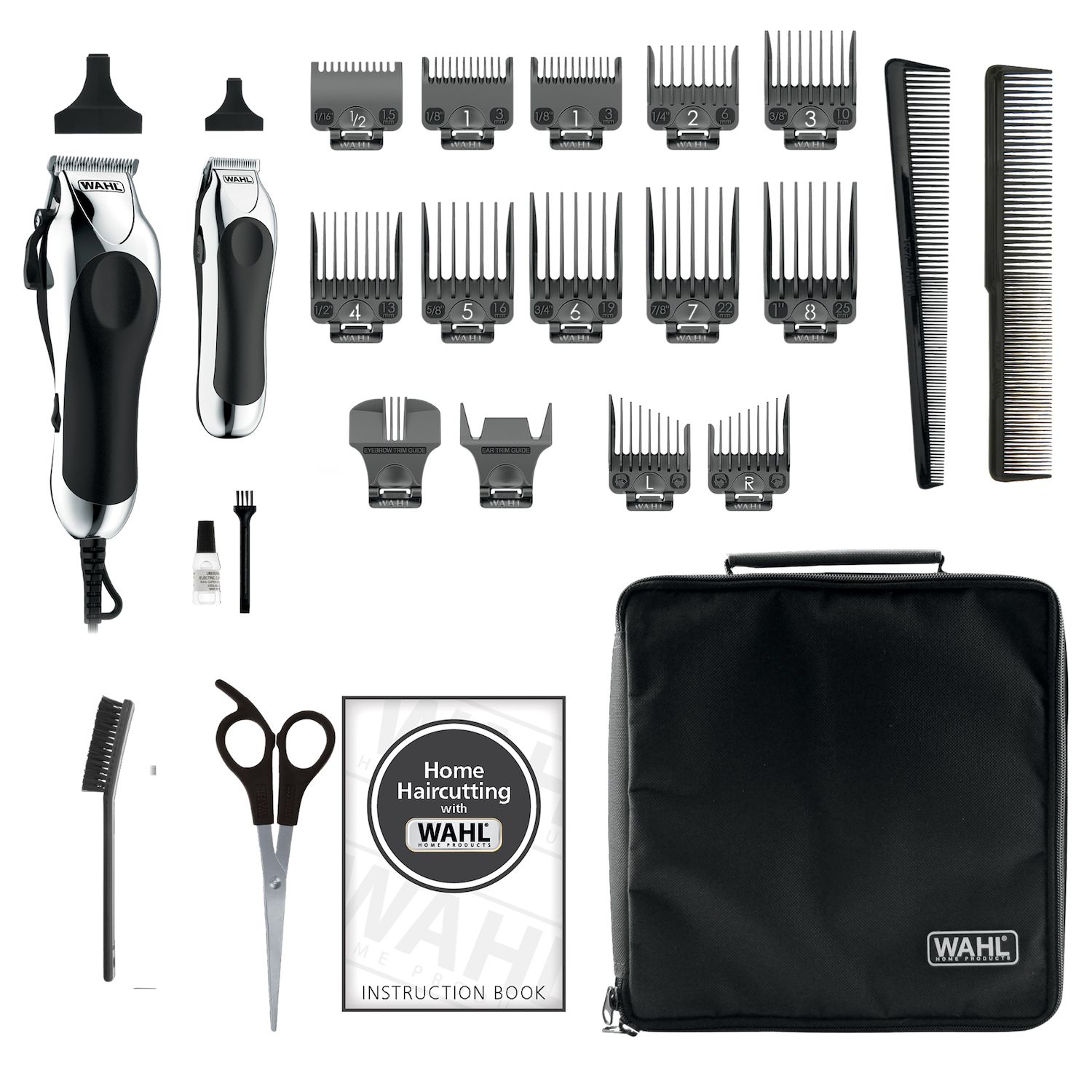 wahl deluxe haircutting kit with touch up trimmer