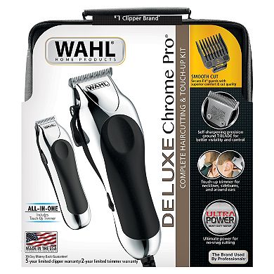 Wahl Deluxe Chrome Pro Complete Hair Cutting & Touch Up Kit