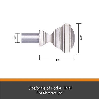 Kenney MFG Xavier Fast Fit Window Curtain Rod