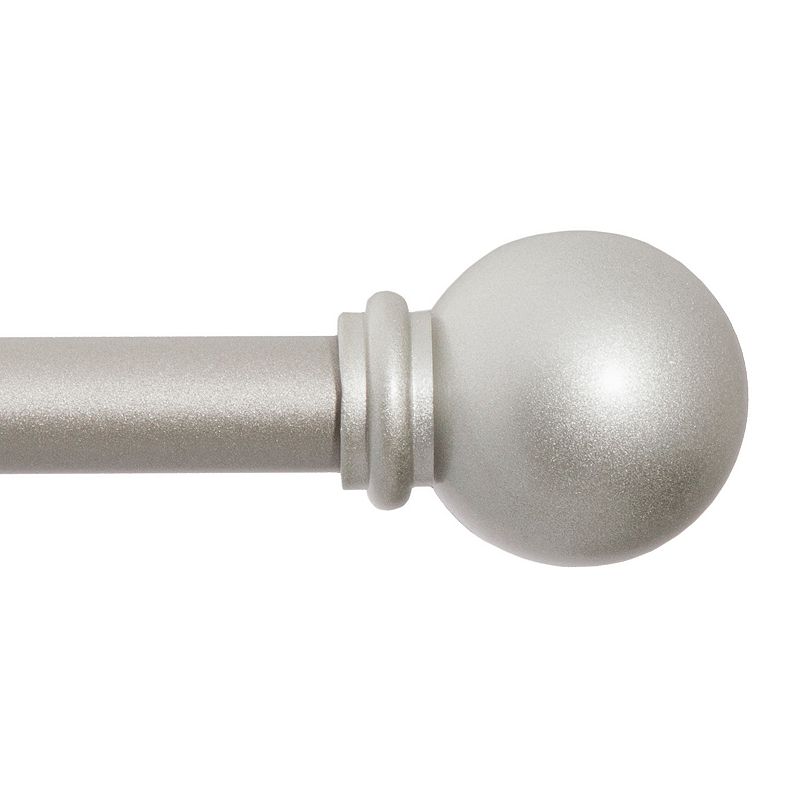 Kenney® Chelsea 5/8  Standard Decorative Window Curtain Rod  28-48   Brushed Nickel
