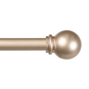 Kenney 5/8” Diameter Chelsea Standard Decorative Adjustable Curtain Rod Set