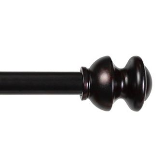 Kenney 5/8” Diameter Kendall Standard Decorative Adjustable Curtain Rod Set