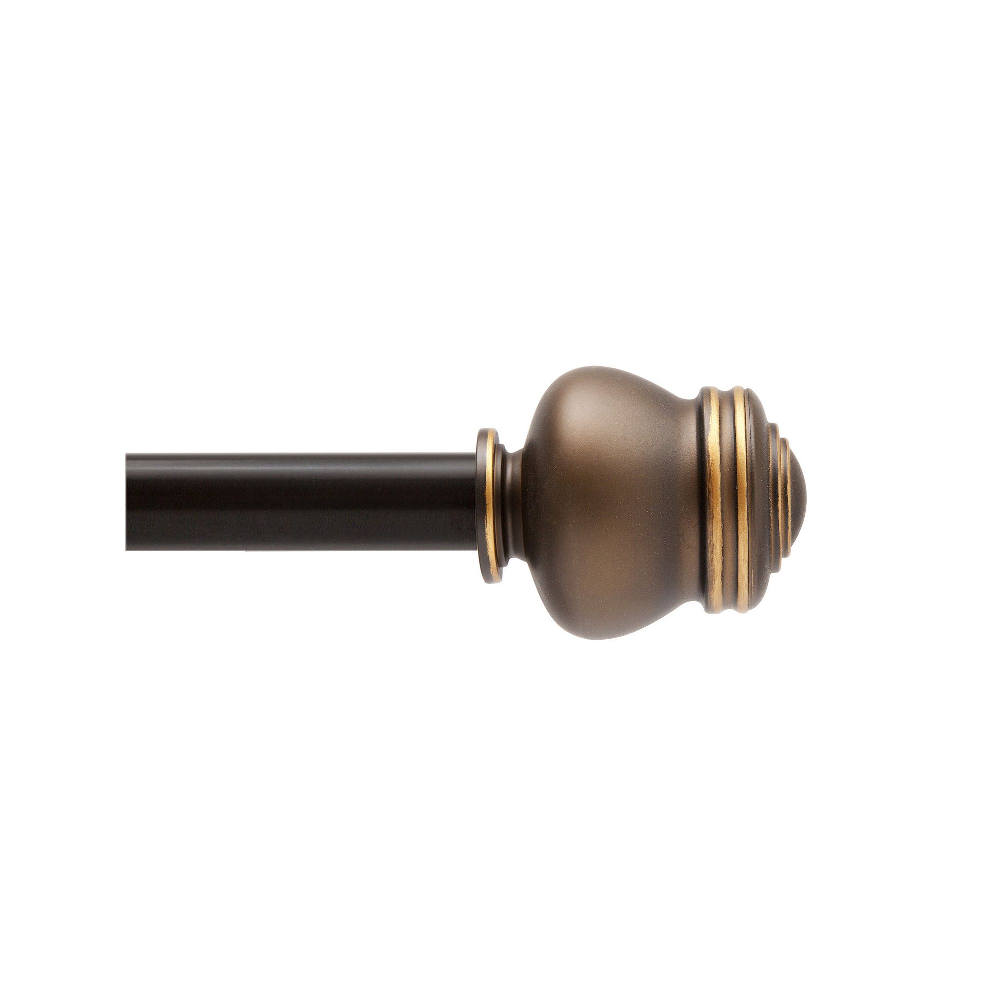 Kenney 5/8” Diameter Glendale Standard Decorative Adjustable Curtain Rod 
