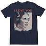 Men's Star Wars Valentine's Day Leia I Love You Tee