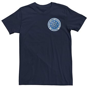 Men's Star Trek Starfleet Academy Science Badge Blue Tee
