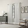 Archaeo Toby Embroidered Border Cotton Blend Sheer Rod Pocket Window Curtain
